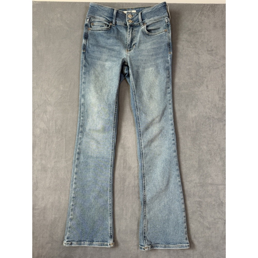 Free People We The Free Women's High Rise Flare Leg Jeans Denim Size 27 Boho